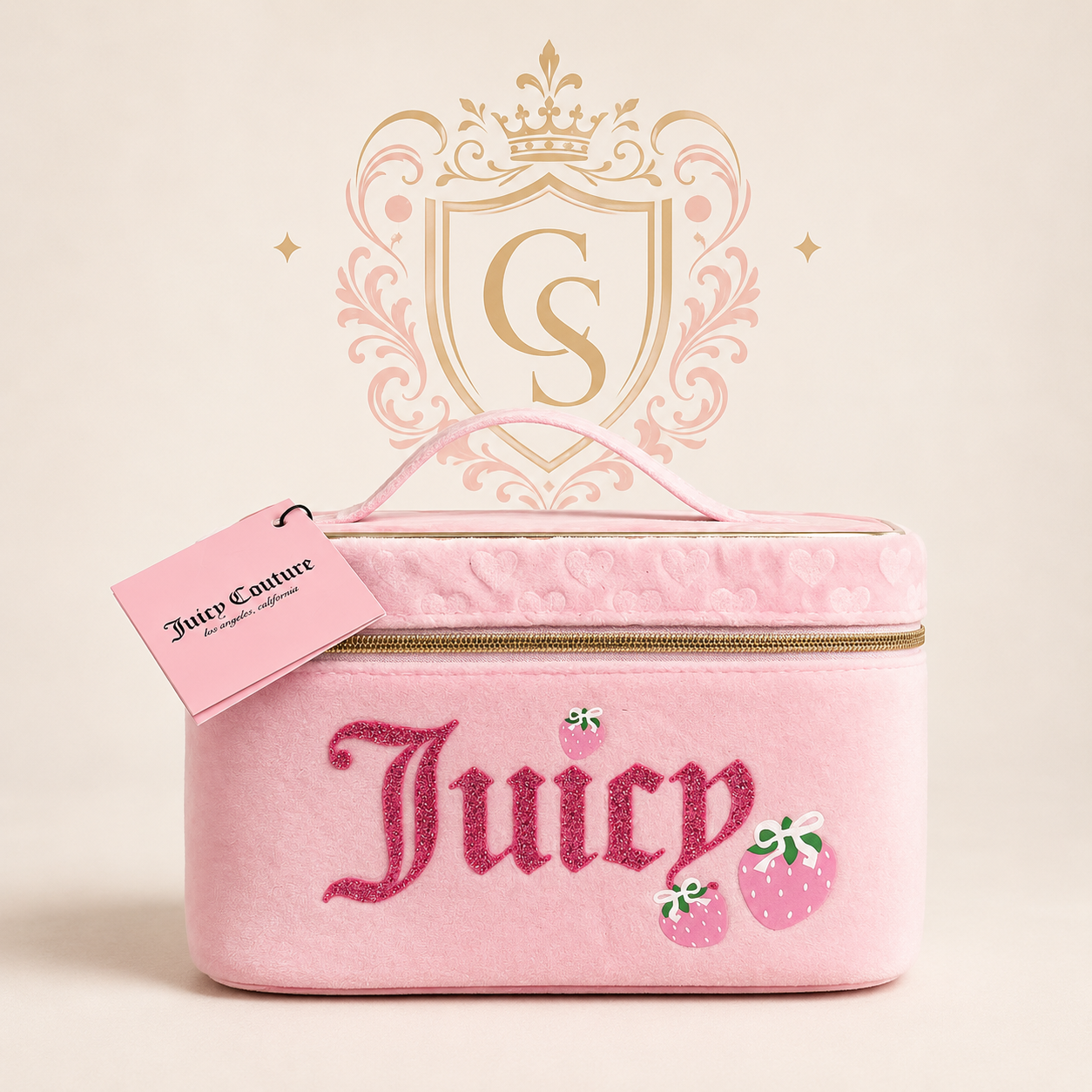 Juicy Couture cosmetics/ toiletry bag