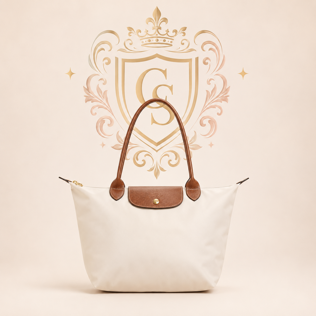 Authentic Long Champ Le Pliage Tote  - Large